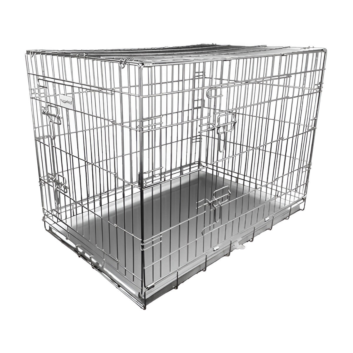 HugglePets Dog Cage with Metal Tray 6/7