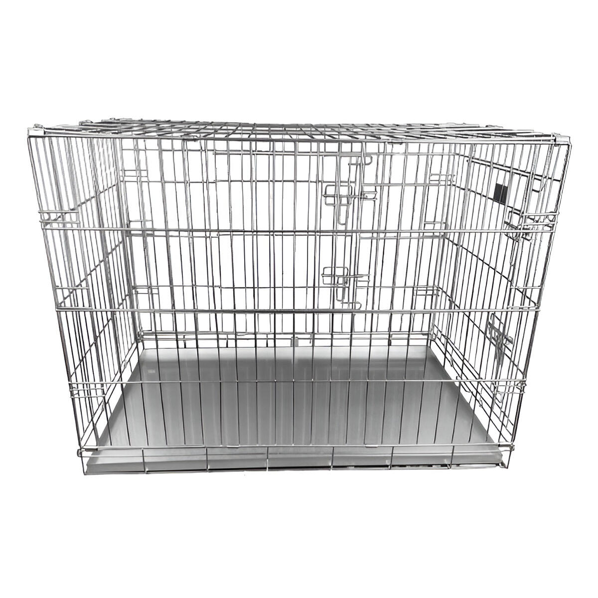 HugglePets Dog Cage with Metal Tray 4/7