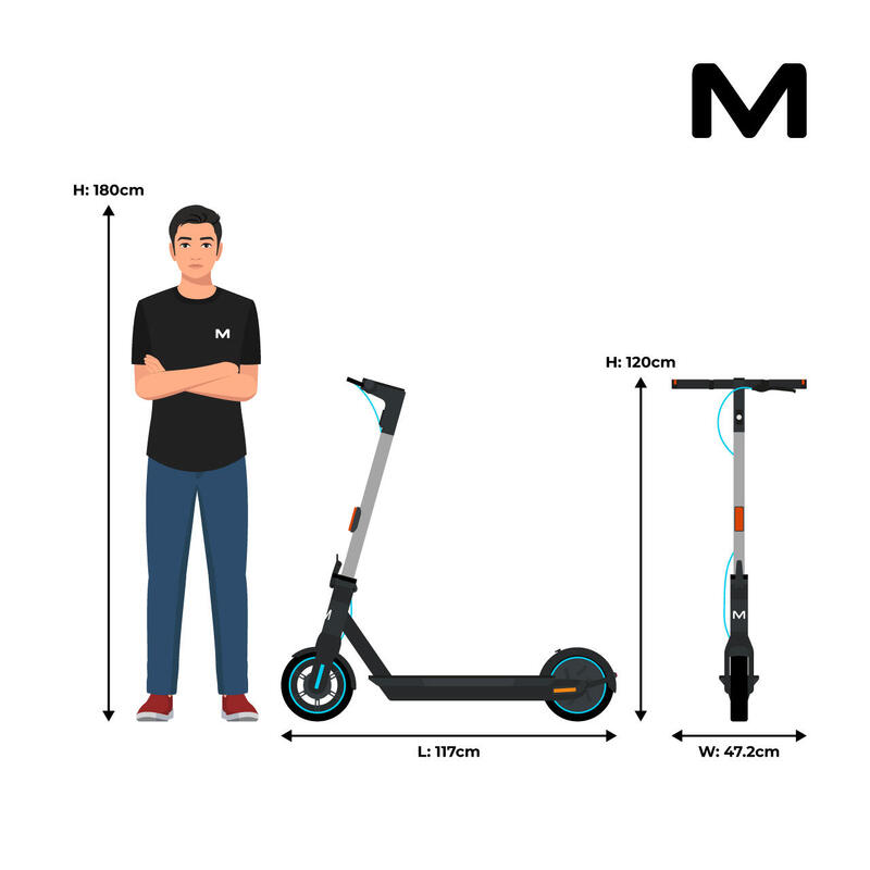 Scooter Motus Scooty 10 2023, 350 W, 20 km/h, richtingaanwijzers