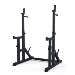 Soporte Rack Negro Ajustable Power Levantamiento de Pesas Multifuncional Fitness