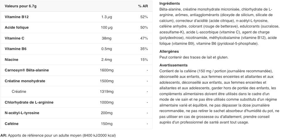 Booster - C4 Original Pre-Workout - Margarita Fraise 2/3