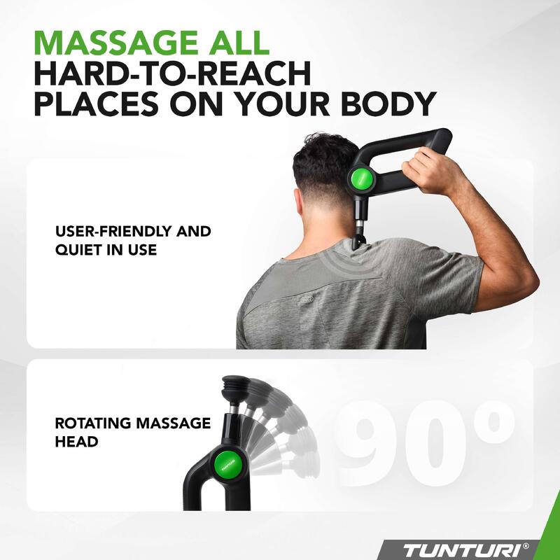 Masseur Professionnel - Pistolet de Massage avec Tête Réglable