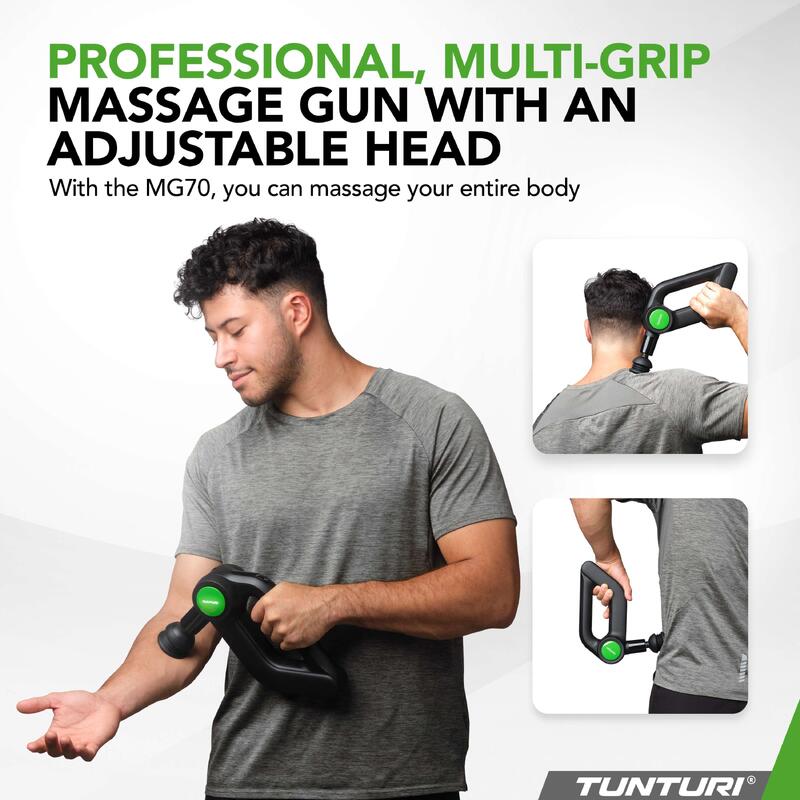 Massagepistole Professionell - Massagegerät mit verstellbarem Kopf - Multi-Griff