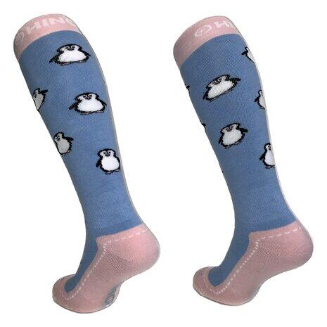 Hingly Skisokken Pinguin Ski Blauw-Roze 2/2