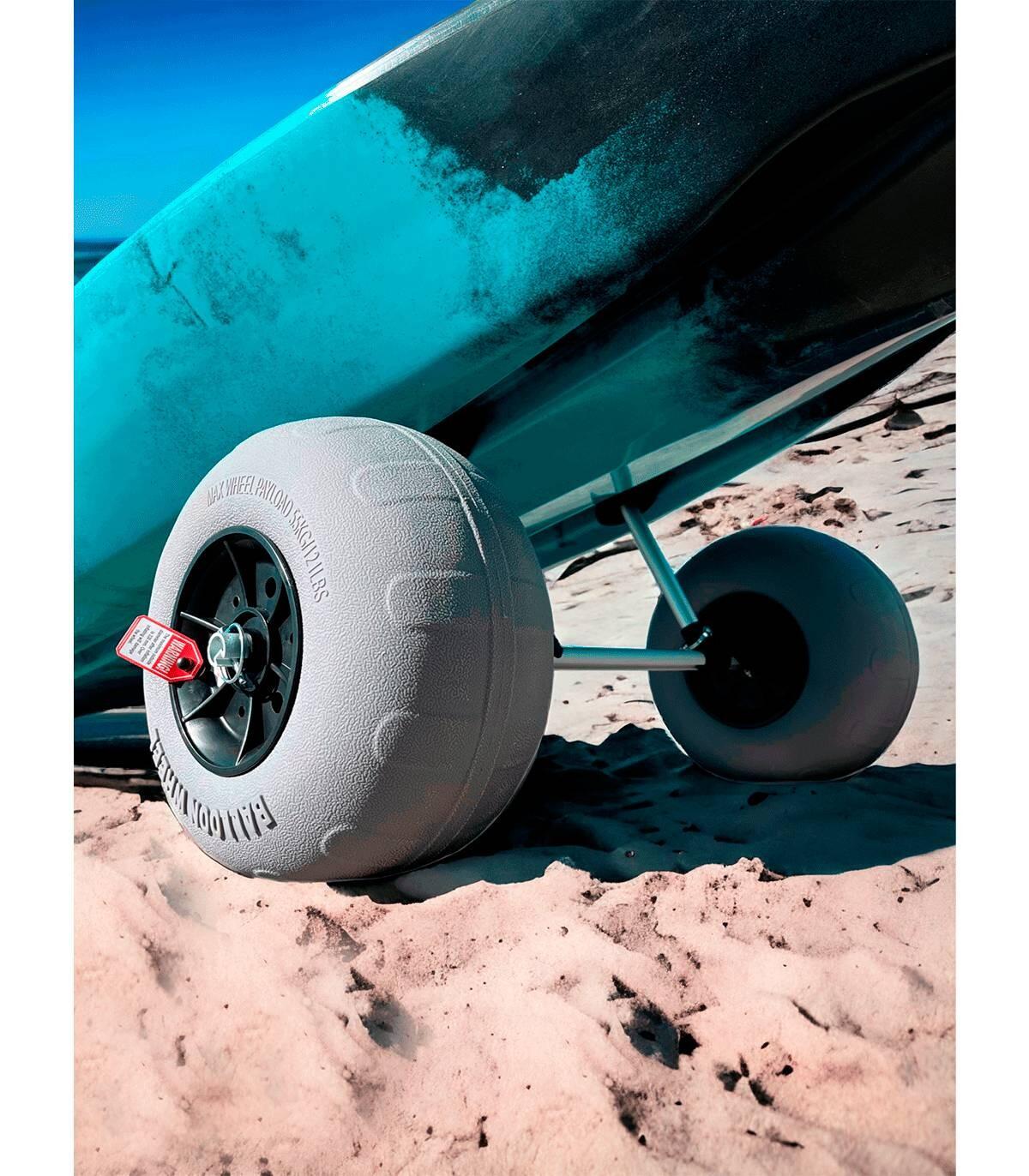 Chariot de kayak auto-videur CKA06 Roues ballon 12" pour tous types de surfaces 5/6
