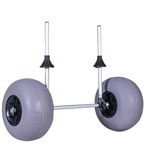 Chariot de kayak auto-videur CKA06 Roues ballon 12" pour tous types de surfaces