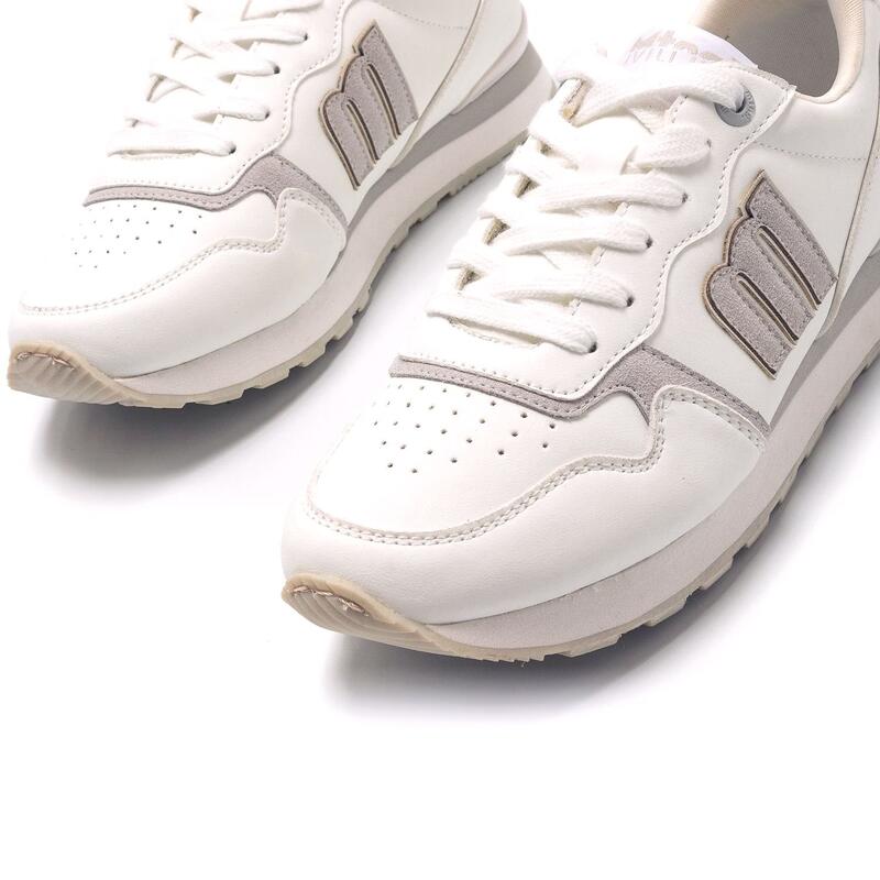 calçado de caminhada para mulher mtng joggo classic branco