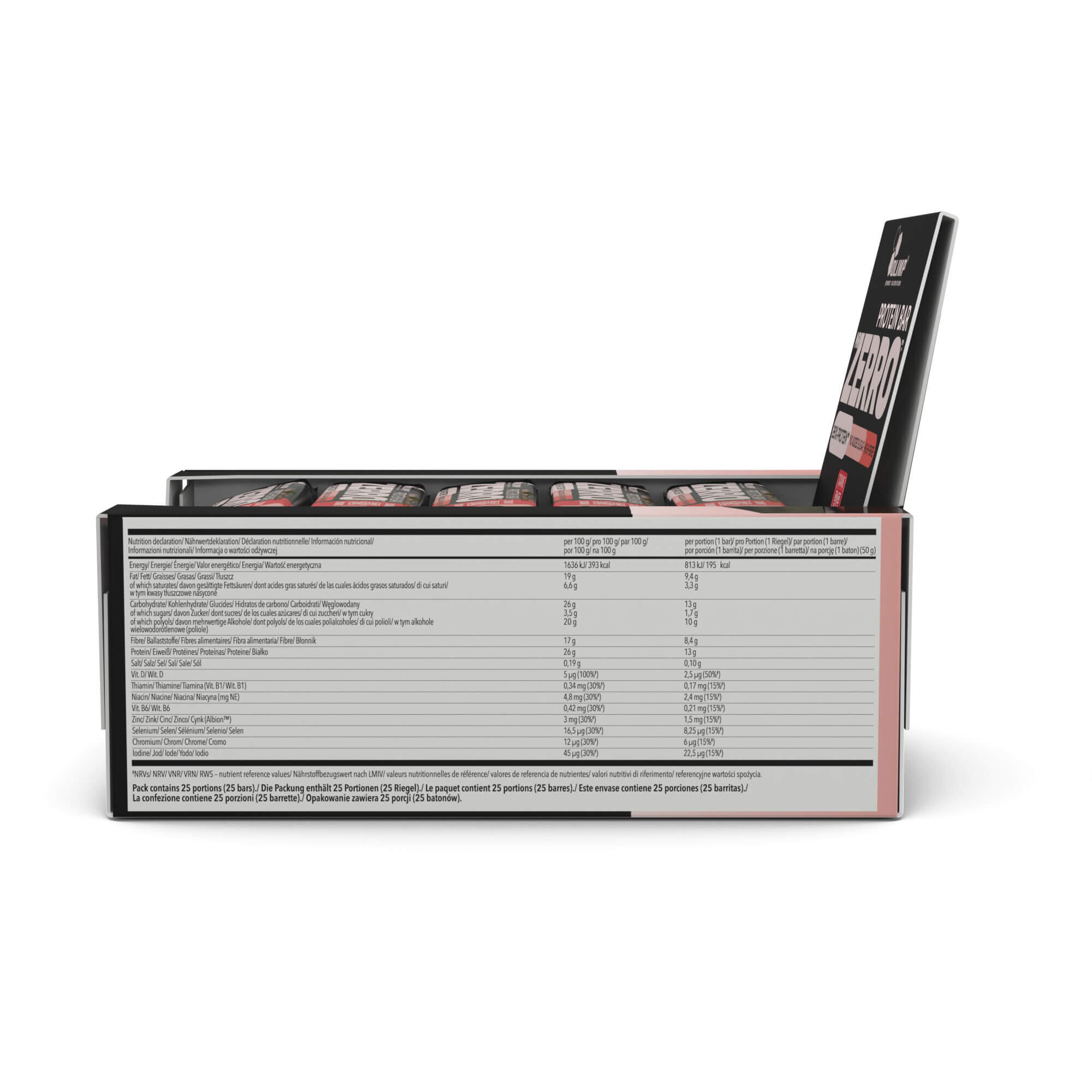 Barres Protéinées | Mr Zerro Protein Bar (25x50g) | Framboise 3/4
