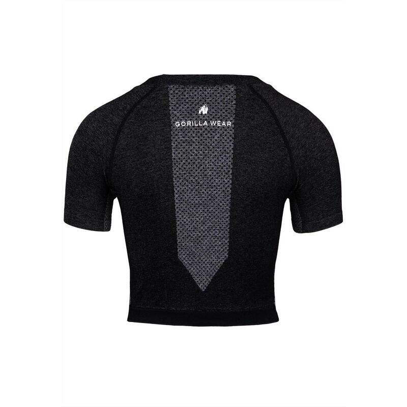 Selah Sans couture Débardeur à capuche sans manches - Noir - L/XL