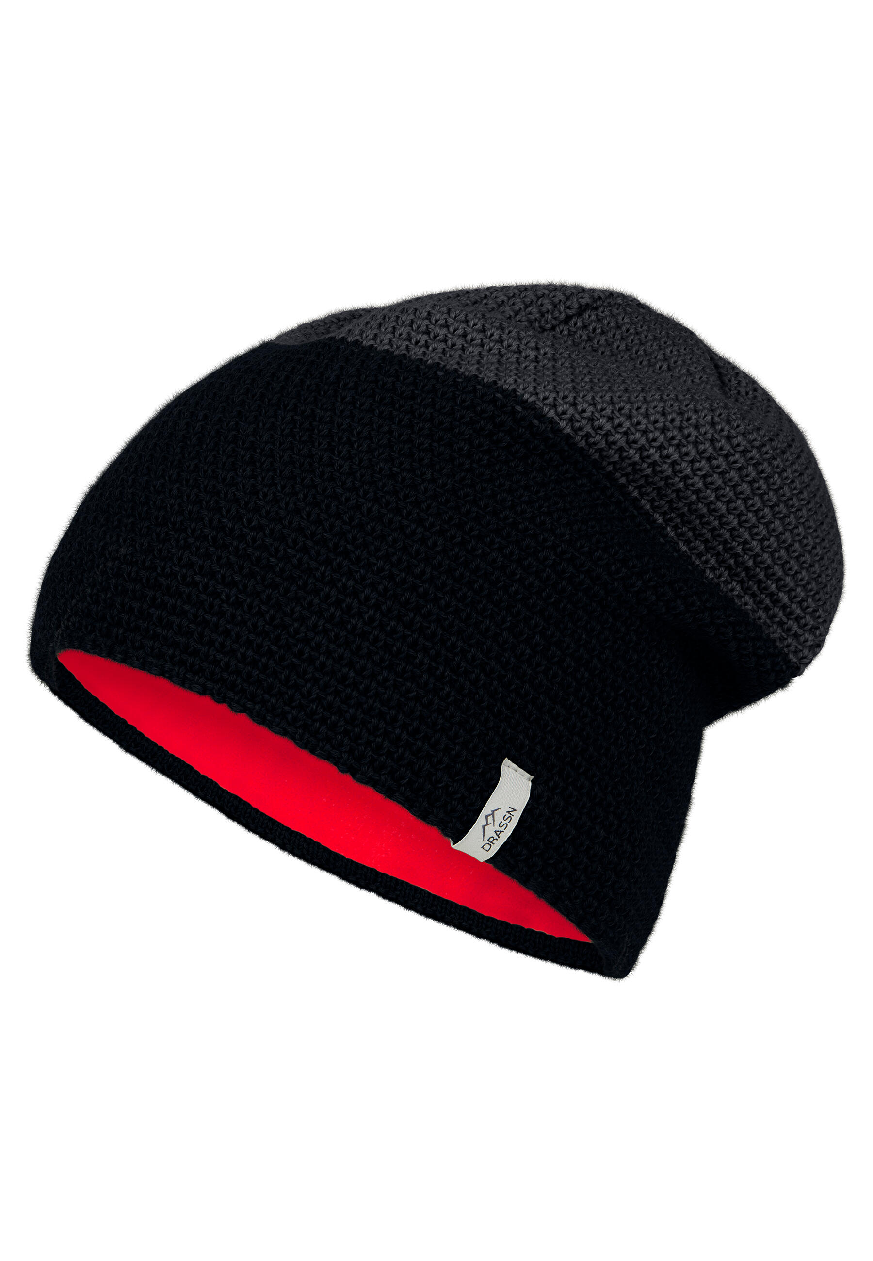 DRASSN Merino čepice pro ženy a muže Lerau, barva černá