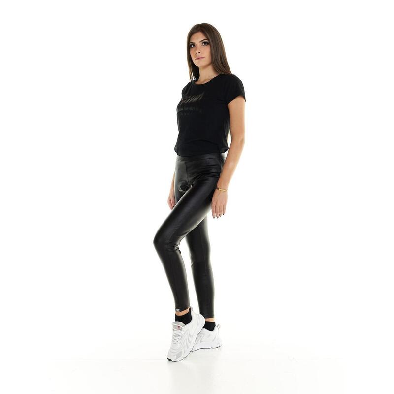 Leggings de piel ecológica para mujer Leone Blackout