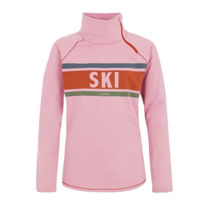 Girls Prtrieda Jr 1/4 Zip Top - Trui - 873_cameo_pink - meisjes - Pisteskiën