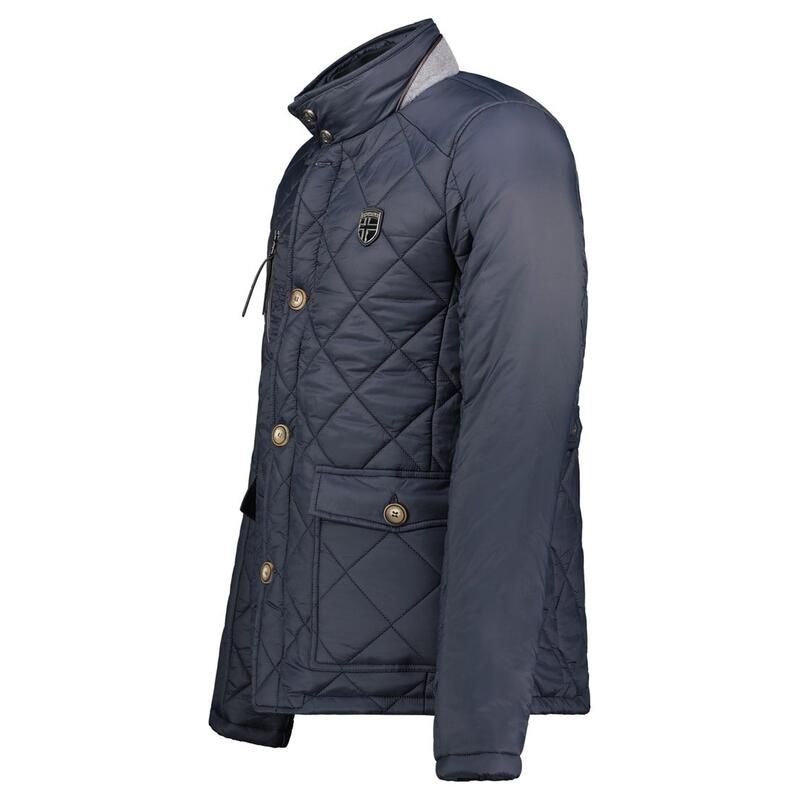 Geographical Norway Chaqueta impermeable para hombre (Negro, S