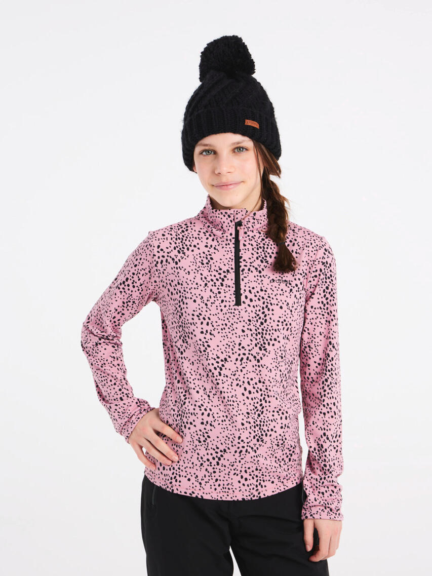 Girls Prtvesh Jr 1/4 Zip Top - Trui - 873_cameo_pink - meisjes - Pisteskiën 4/7