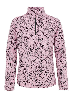 Girls prtvesh jr 1/4 zip top - trui - 873_cameo_pink - meisjes - pisteskiën