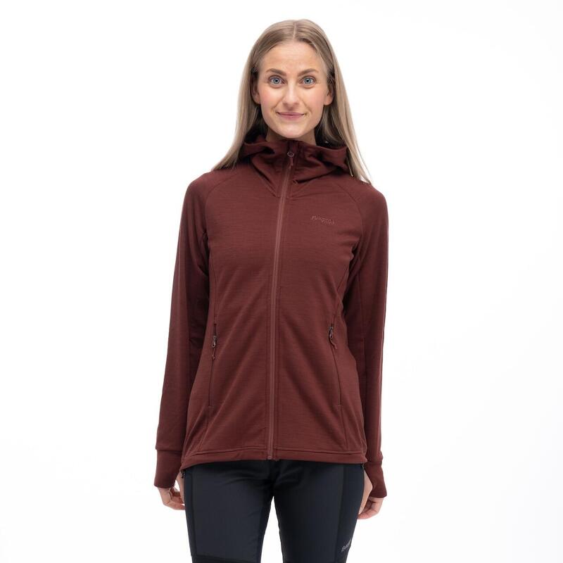 Bergans of Norway Ulstein Wool Hood Jacket - Women - Amarone Red