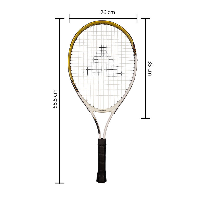 Teniszütő Action One Advance Pro 107, 23 inch, fehér