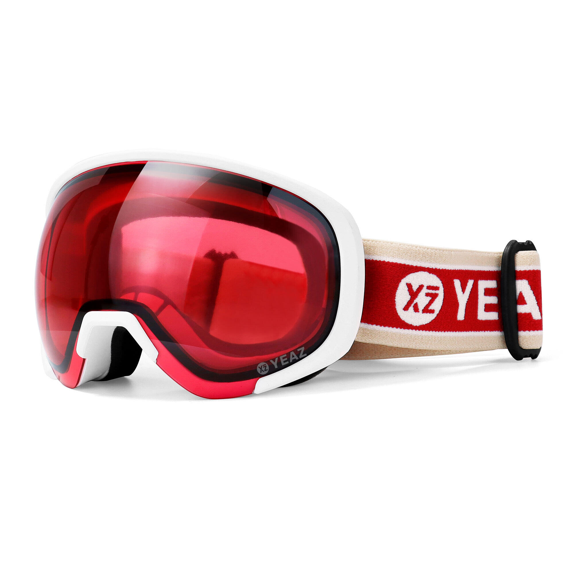 YEAZ Gafas de esquí y snowboard rojo/blanco mate BLACK RUN 2/4
