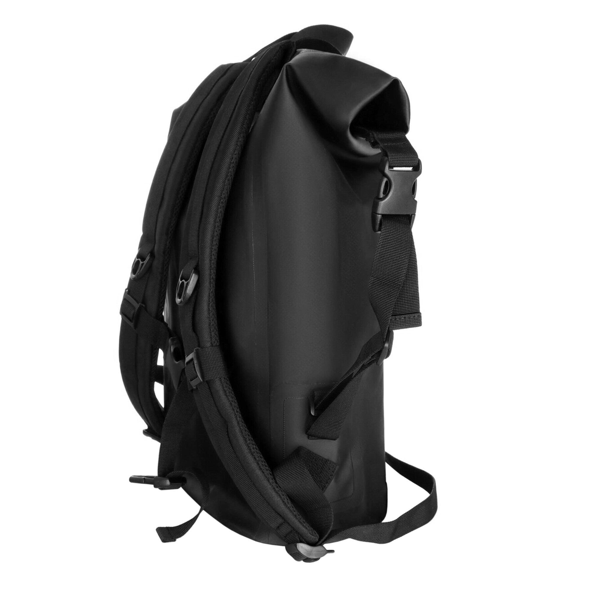 Zaino impermeabile con logo nero Yeaz Stockholm 17 L 3/4