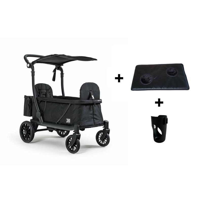 KETTLER COMPACT - Poussette/Buggy Duo - habillage pluie + porte-bouteille + tray