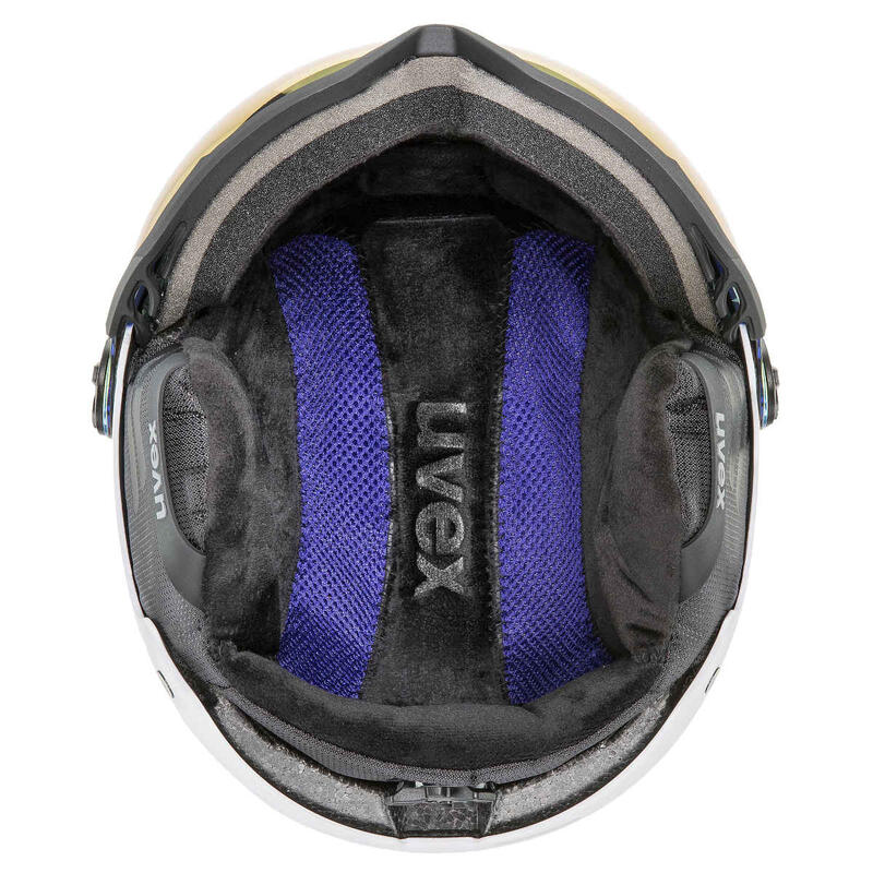 Kask narciarski Uvex Wanted Visor Purple Bash 2024