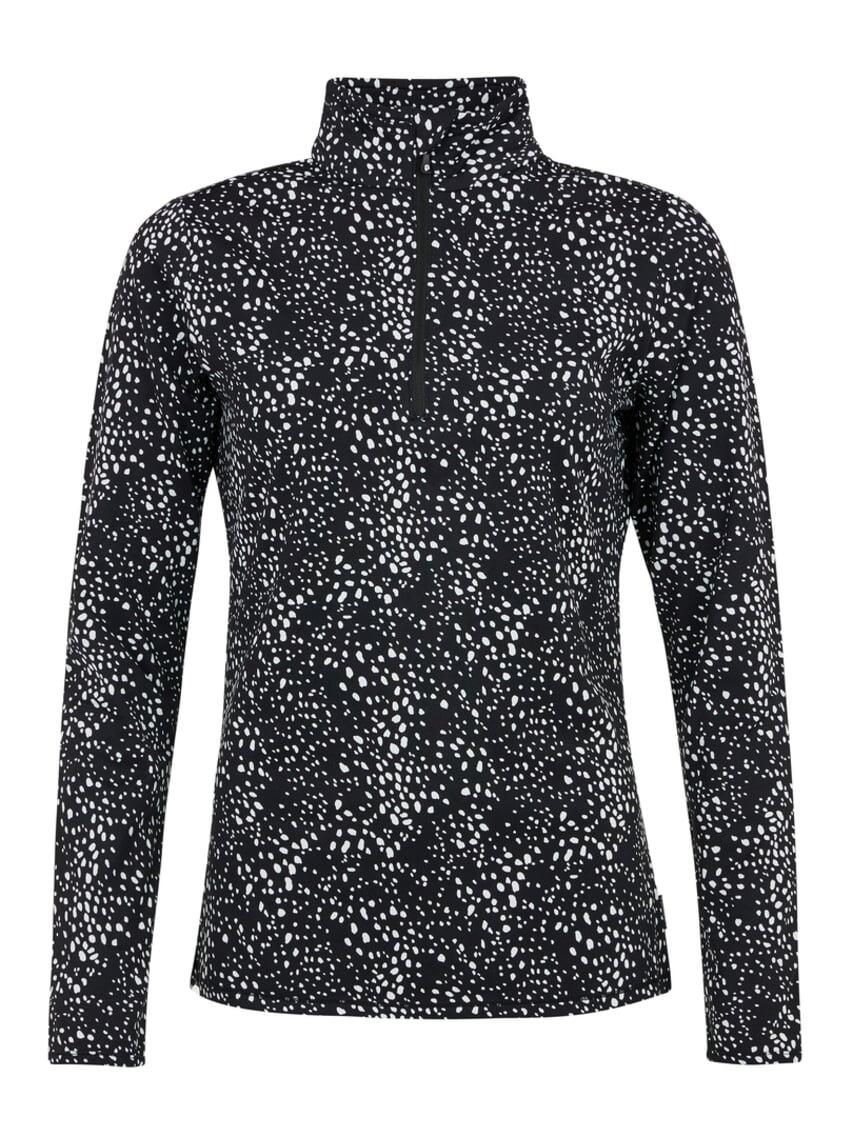 PROTEST Womens Prtgrenada 1/4 Zip Top - Trui - 290 true black - dames - Pisteskiën
