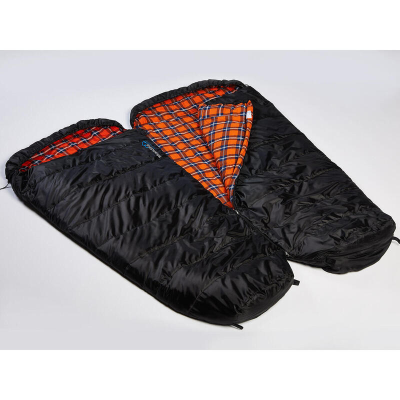 Sac de couchage Vegas Flanell - sarcophage XXL - Jusqu'à - 12°C - 220 x 110 cm