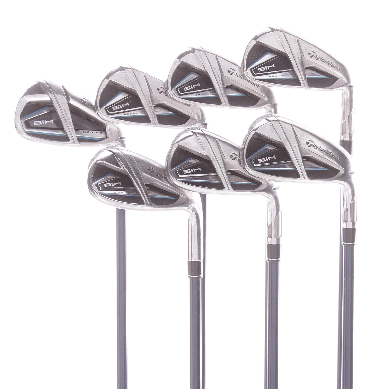 TAYLORMADE USED - Iron Set 5-SW TaylorMade Sim Max OS Graphite Shaft Regular Flex - GRADE B