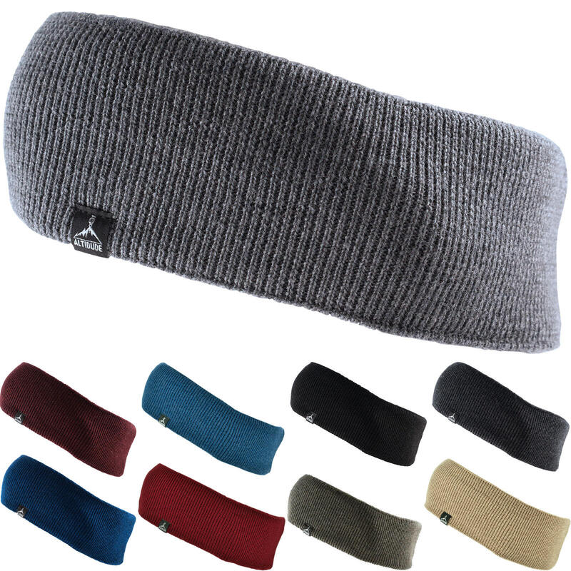 Stirnband Headband Rip Strick Kopfband Ohren Schützer 100% Merino Wolle