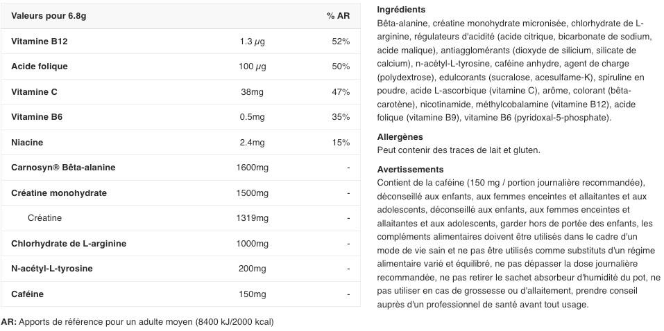 Booster - C4 Original Pre-Workout - Goût Acidulé 2/7
