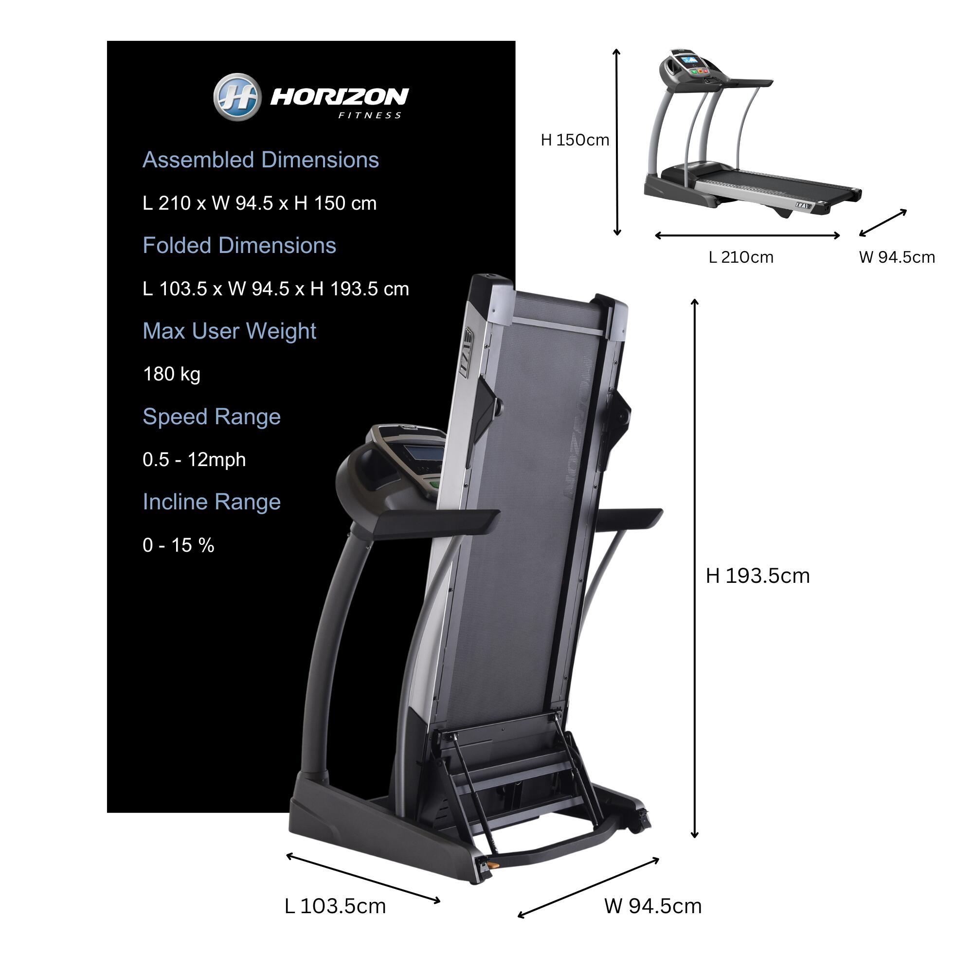 Box damage - Grade A - Horizon Elite T7.1 Treadmill with Free Installation 2/5