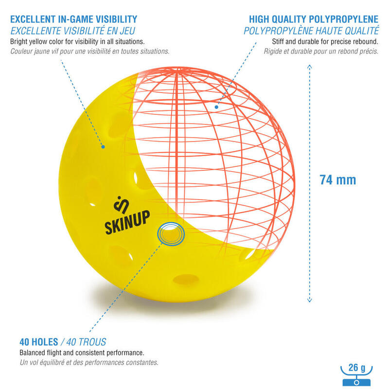 Balle de Pickleball SKINUP hybride