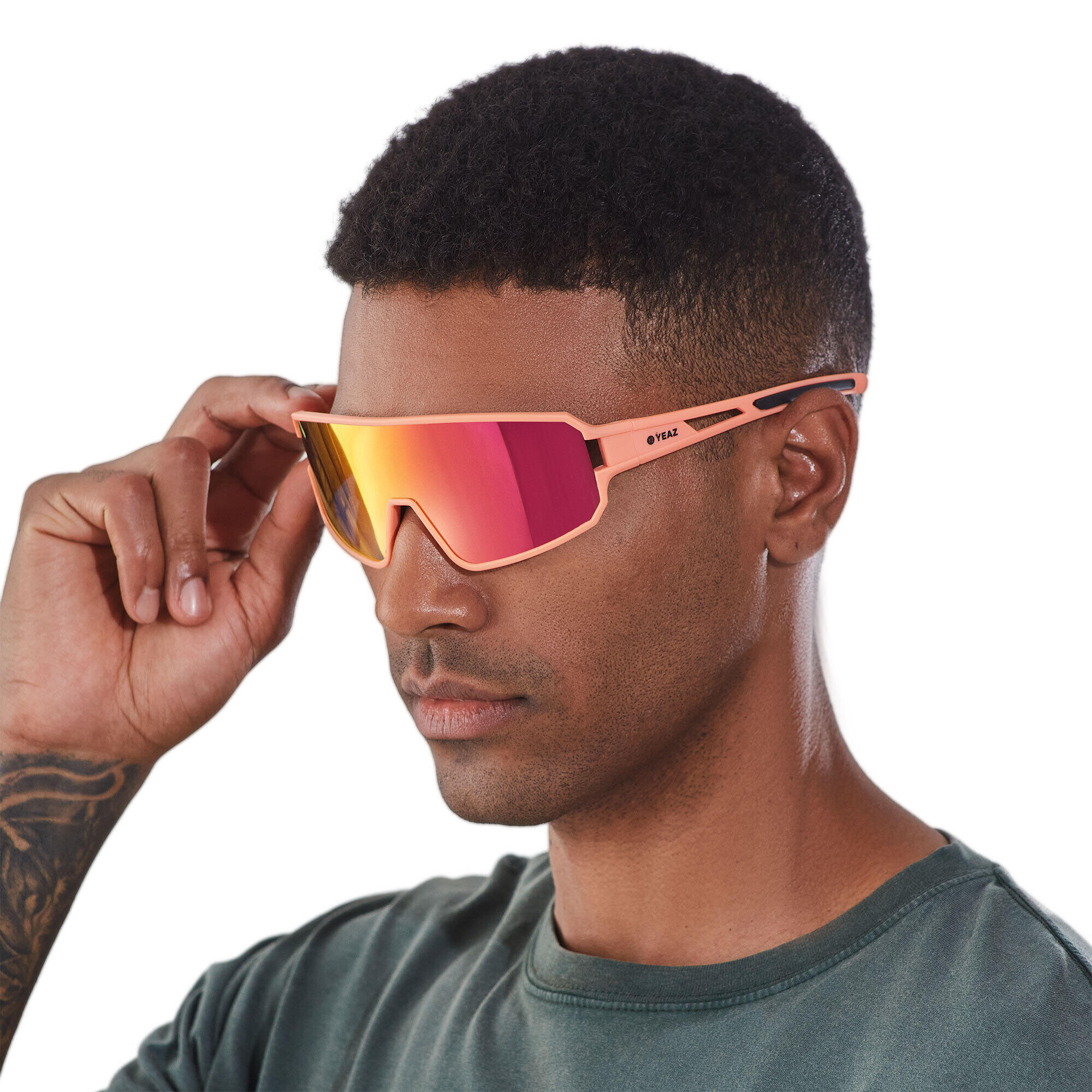 YEAZ Óculos de Sol Desportivos Branco Creme/Rosa SUNWAVE 4/4