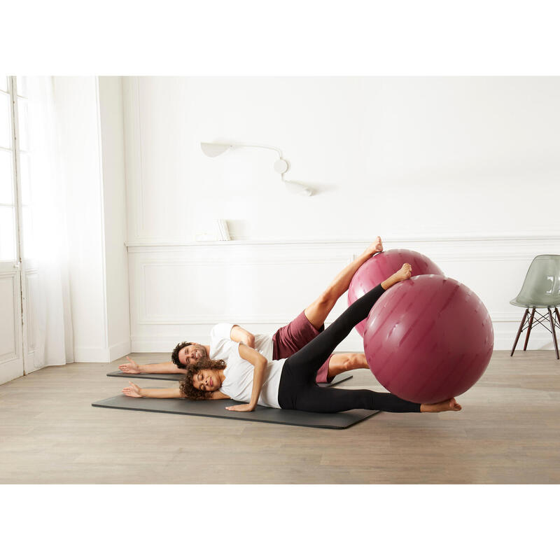 Segunda vida - Fitball Pelota Pilates Resistente Talla L - 75 cm Burdeos - BUENO