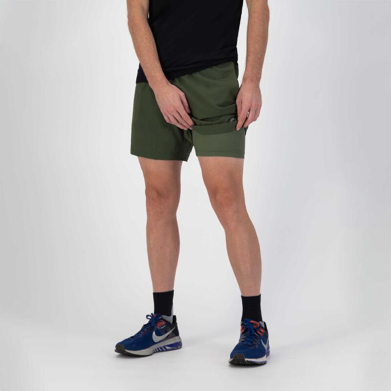 Short 2 EN 1 De Running Homme - Essential