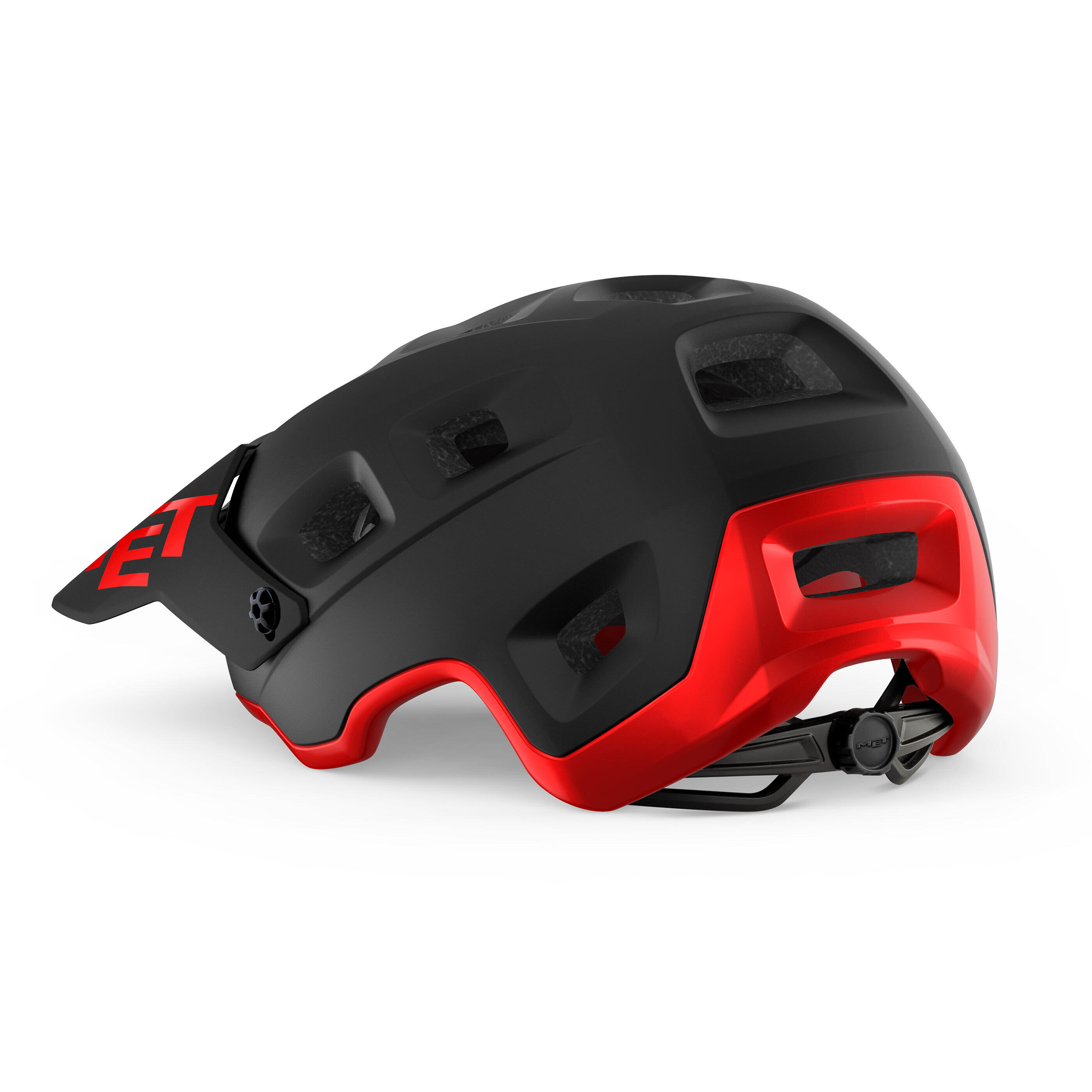 MET Terranova Helmet - All-Mountain/Trail Black Red | Matt Glossy 6/7