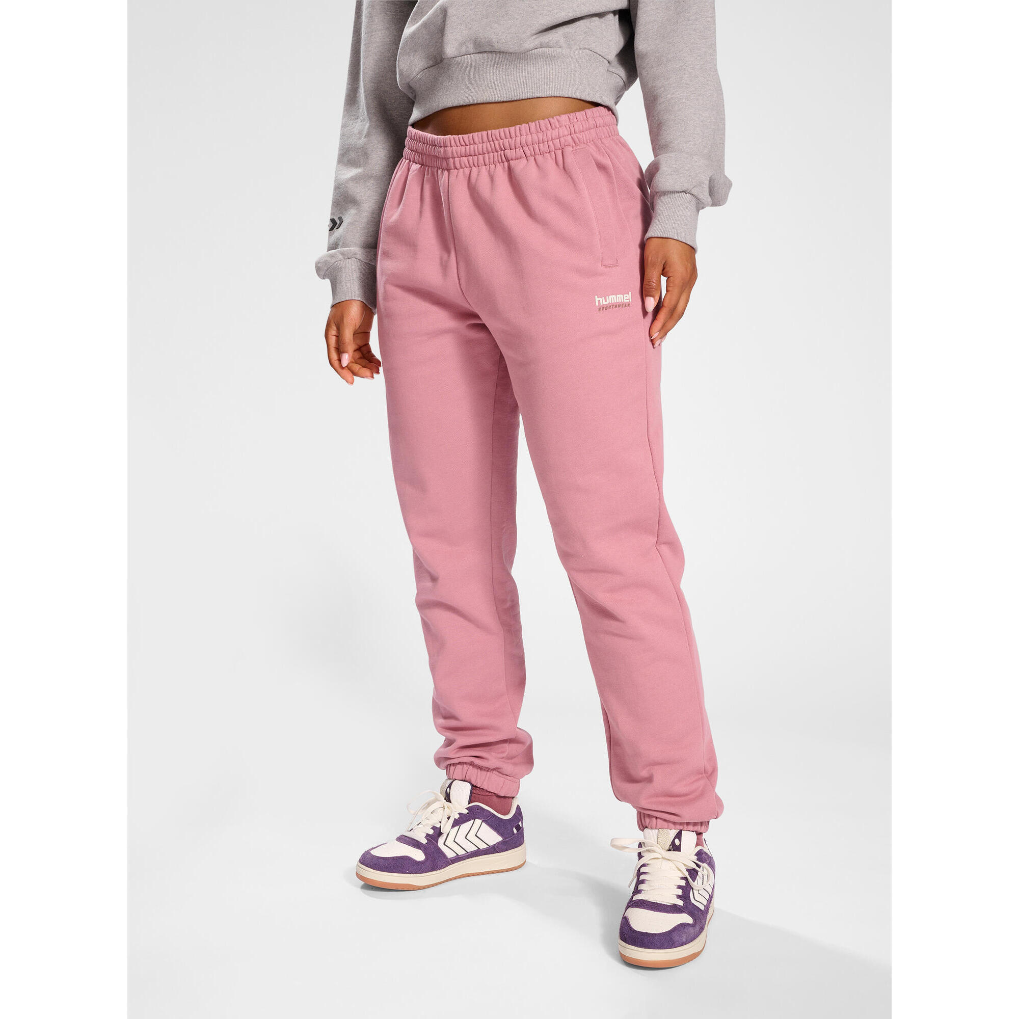 Spodnie dresowe damskie regularne Hummel LGC Shai