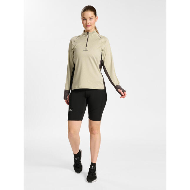 WILLIT Sportbroek voor dames, korte zomershorts, hoge taille, hardloopshorts, sneldrogende wandelbroek, workout, fitness, sport, hardlopen, met zakken, groen, 3XL