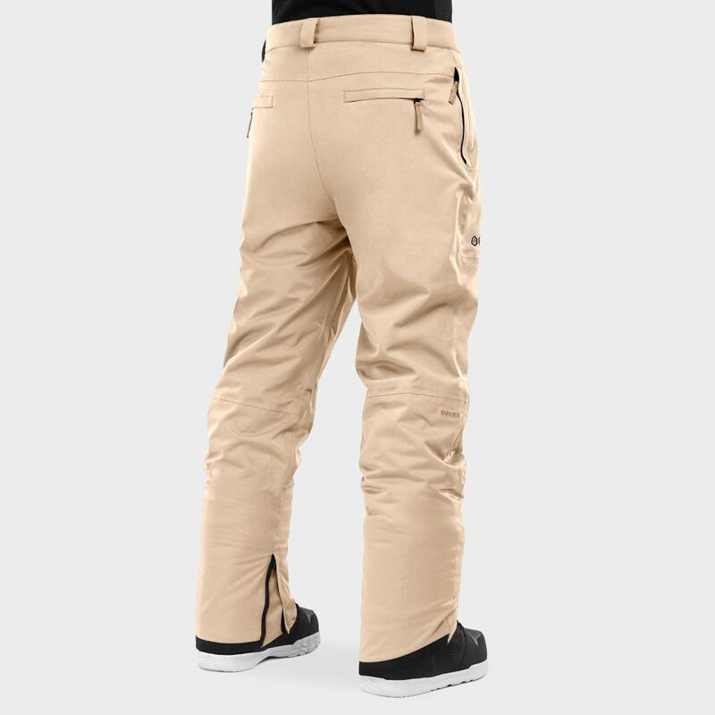 Heren Wintersport snowboard broek voor Groot SIROKO Beige