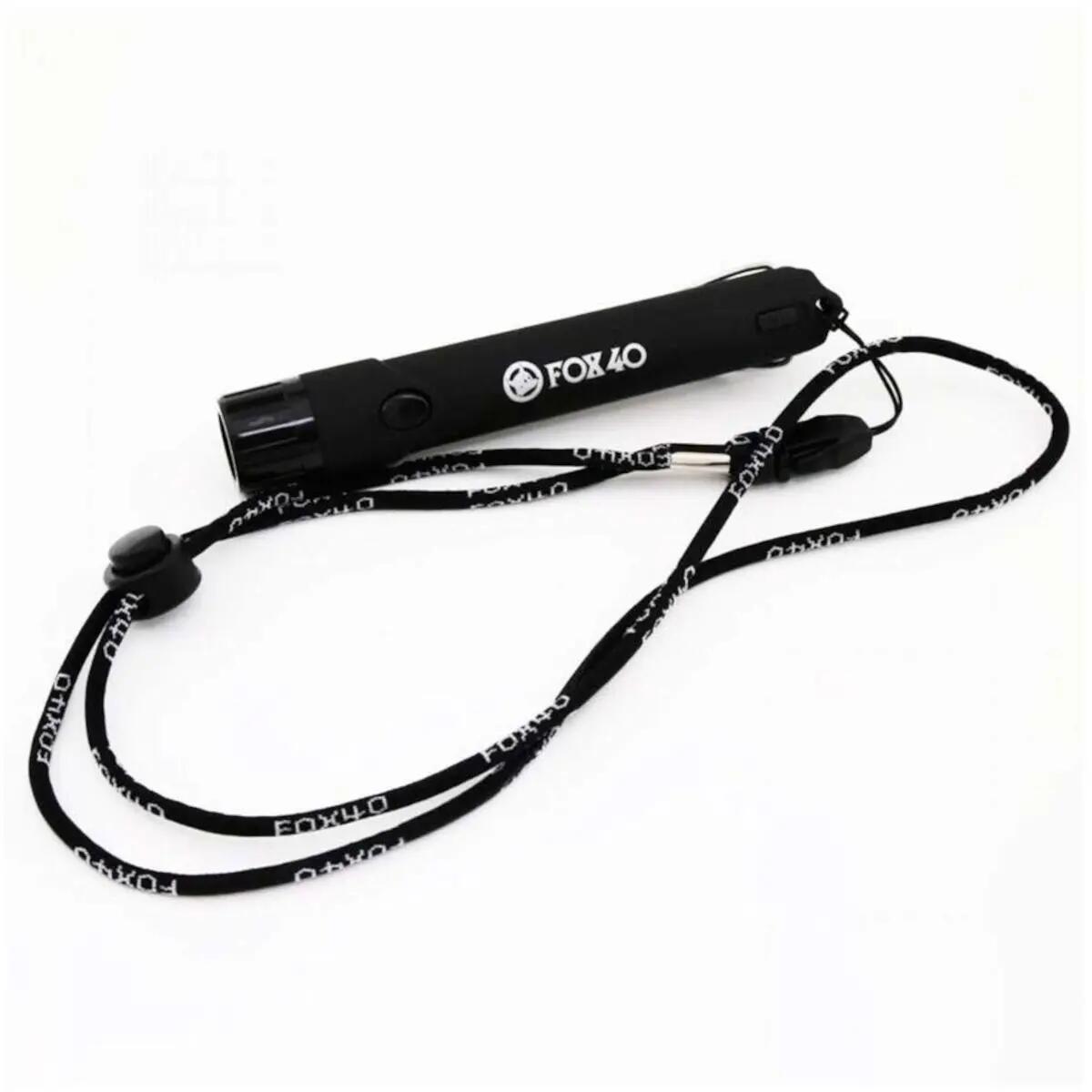 Fluier FOX 40 Electronic cu snur Mini, Negru, 110 dB 3/7