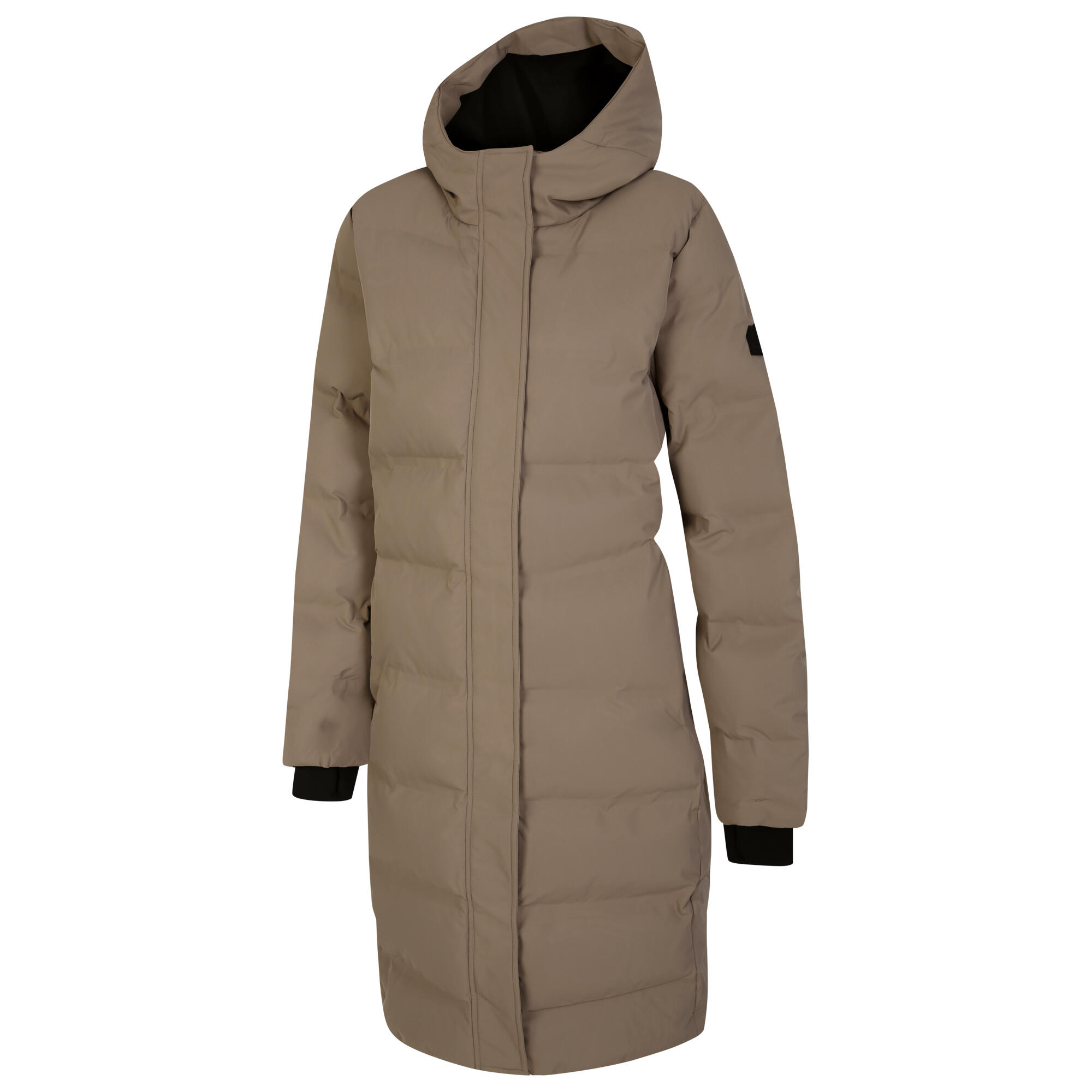 Gevulde Jas Hiking Dames Waterdicht Ademend Gerecycled 3/4
