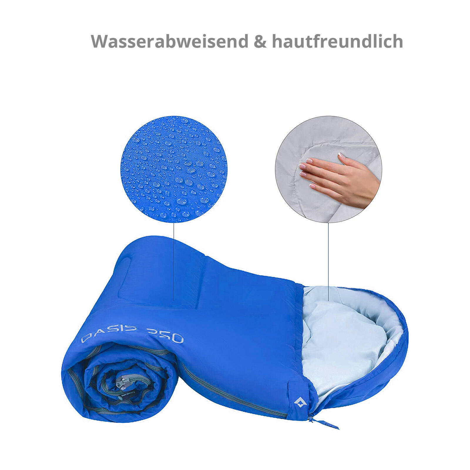 Oasis 250 manta infantil saco de dormir verano camping 1.40 m +12°C 6/7