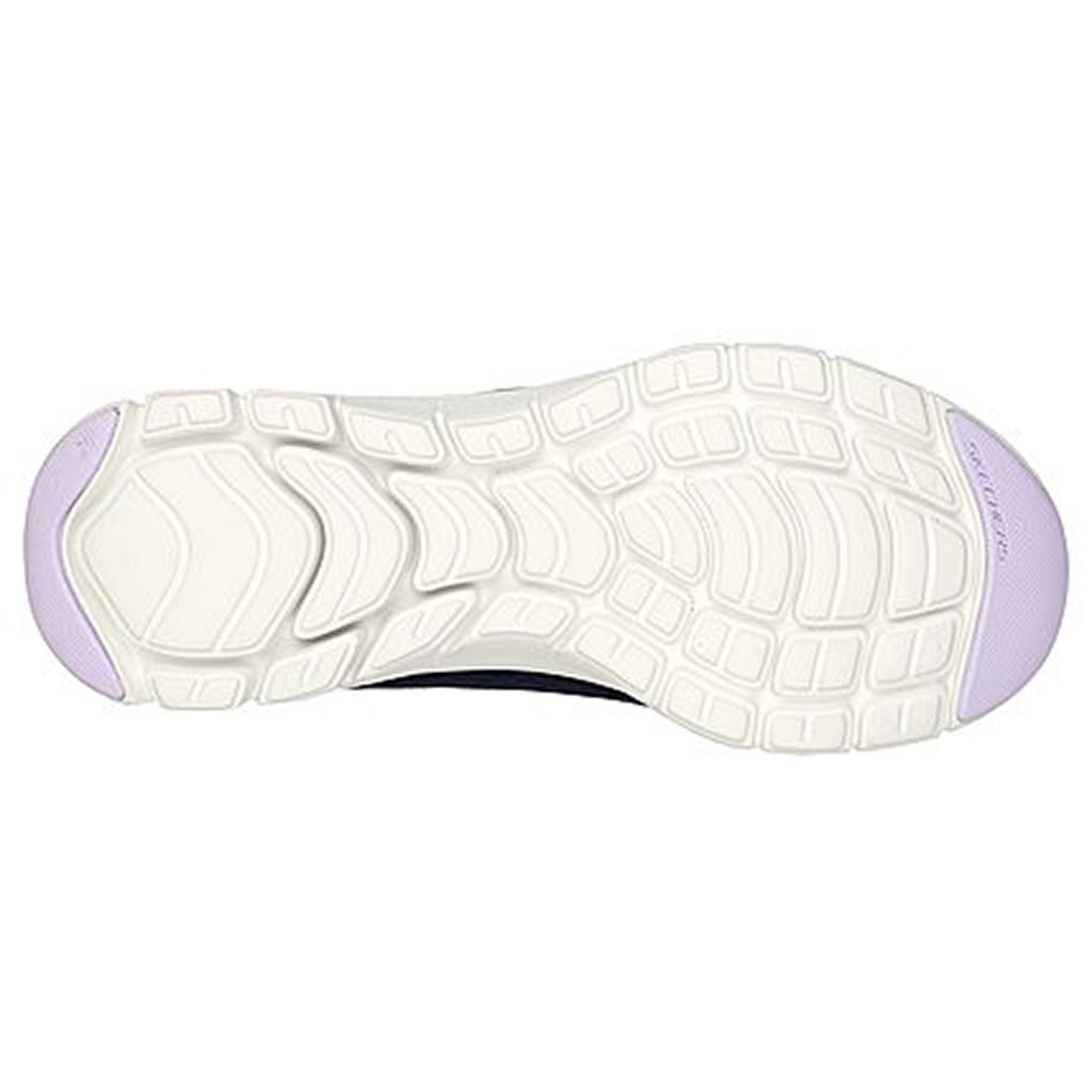 Zapatillas Deportivas Caminar Mujer Skechers 149298_NVAQ Azul marino Cordones 3/5