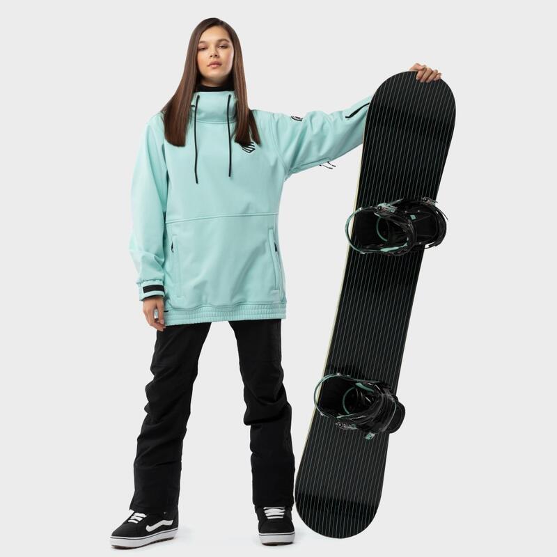 Casaco de snowboard para mulher Desportos de inverno W1-W Iceberg Turquesa