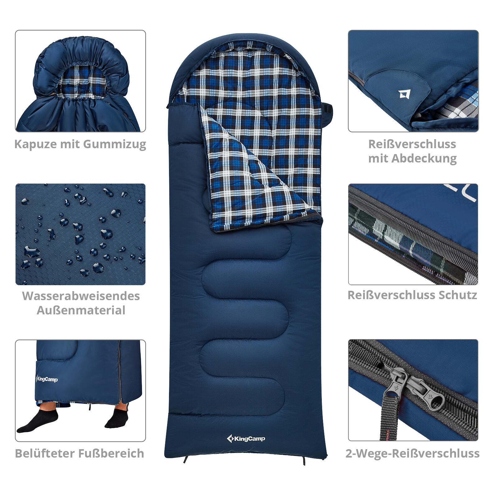 Sacco a pelo per bambini Cloud invernale coperta largo cotone 6/7