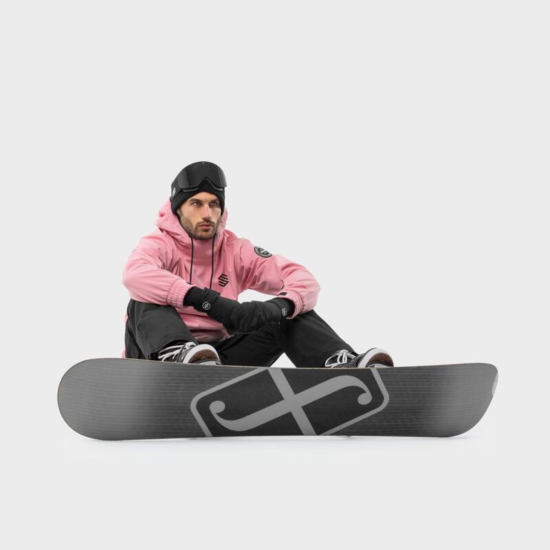 Camisola com capuz de snowboard homem W1 Dolomites - Rosa Chiclete