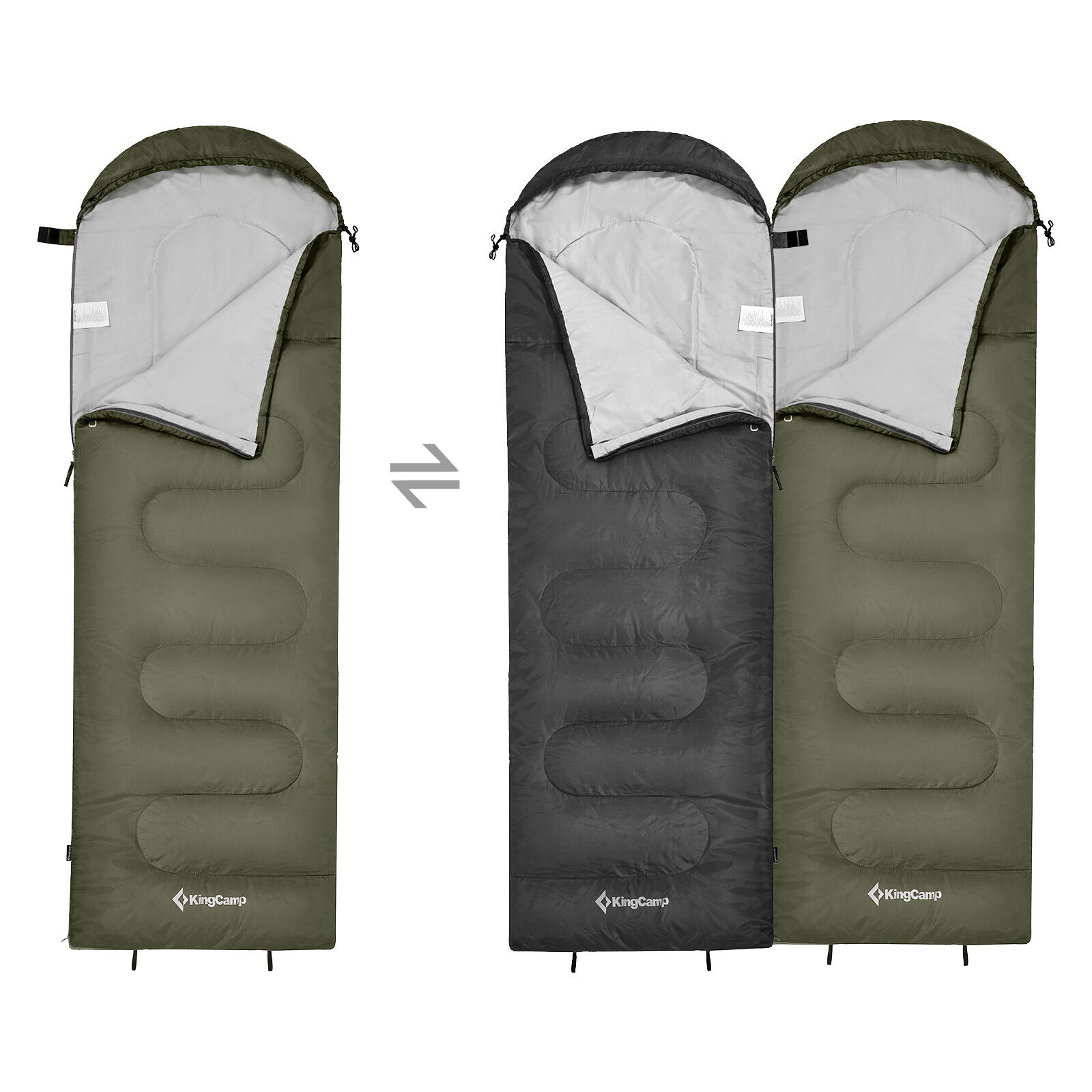Manta saco de dormir Oasis 250 Verano Camping Outdoor 2.2m 12°C 3/7
