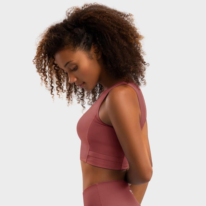 Brassière sport Fitness Femme Crunch Copper Rouge Cuivré