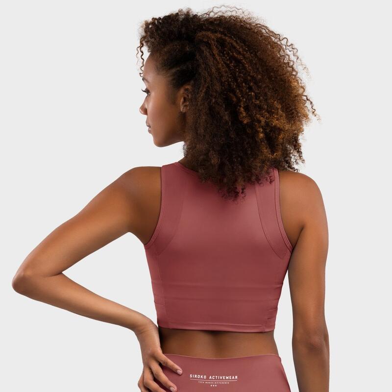 Brassière sport Fitness Femme Crunch Copper Rouge Cuivré