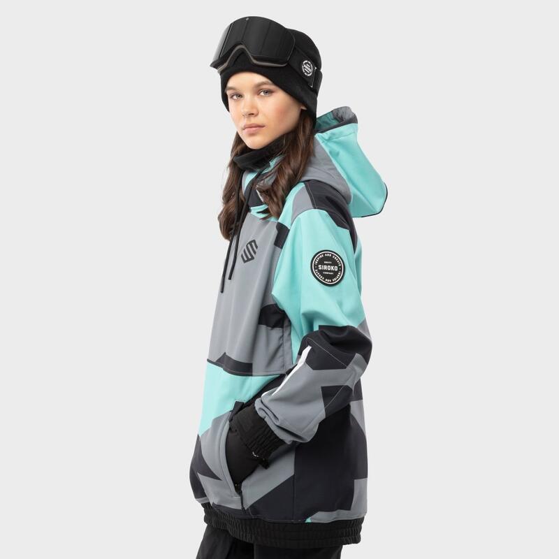 Casaco de snowboard para mulher Desportos de inverno W1-W Ushuaia Turquesa